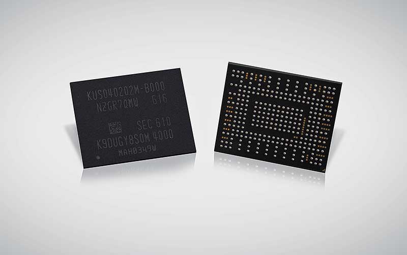 Samsung 512 gigabájtos, BGA-tokozású NVMe SSD tömeggyártása