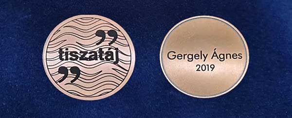 Gergely Ágnes kapta a Tiszatáj-díjat